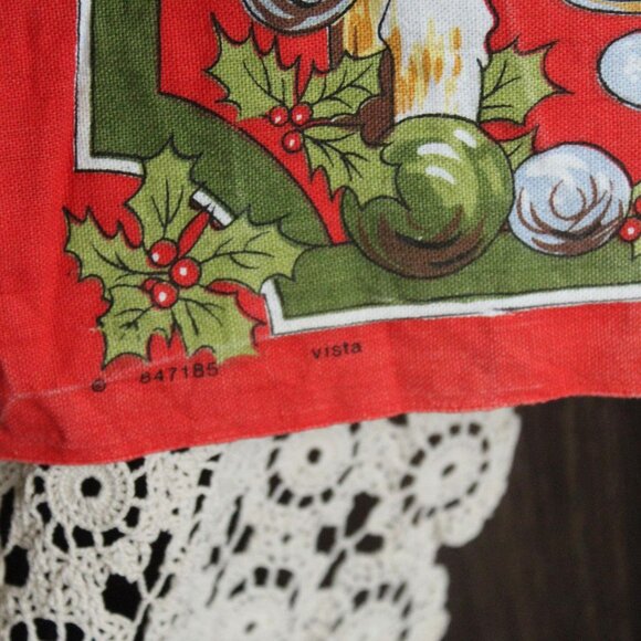Vintage Holiday Towel, Vista Christmas Recipes Cotton Tea Towel, Made in Britain - Picture 8 of 15